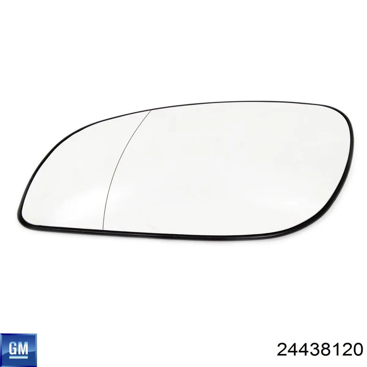 Cristal de espejo retrovisor exterior izquierdo 24438120 General Motors