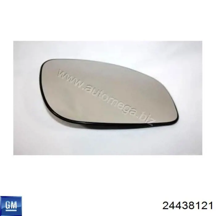 24438121 General Motors cristal de espejo retrovisor exterior derecho