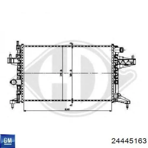 Comprar 24445163 General Motors Radiador de auto