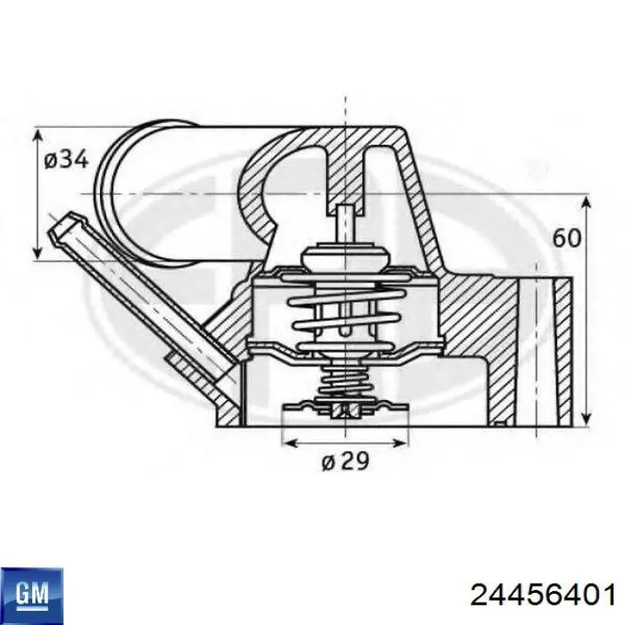Comprar 24456401 General Motors Caja de termostato