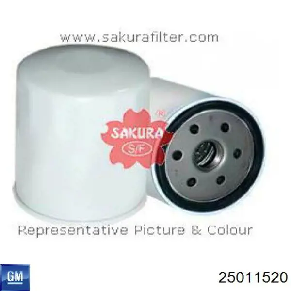 Filtro de aceite General Motors 25011520 precio, desde 6,53 EUR