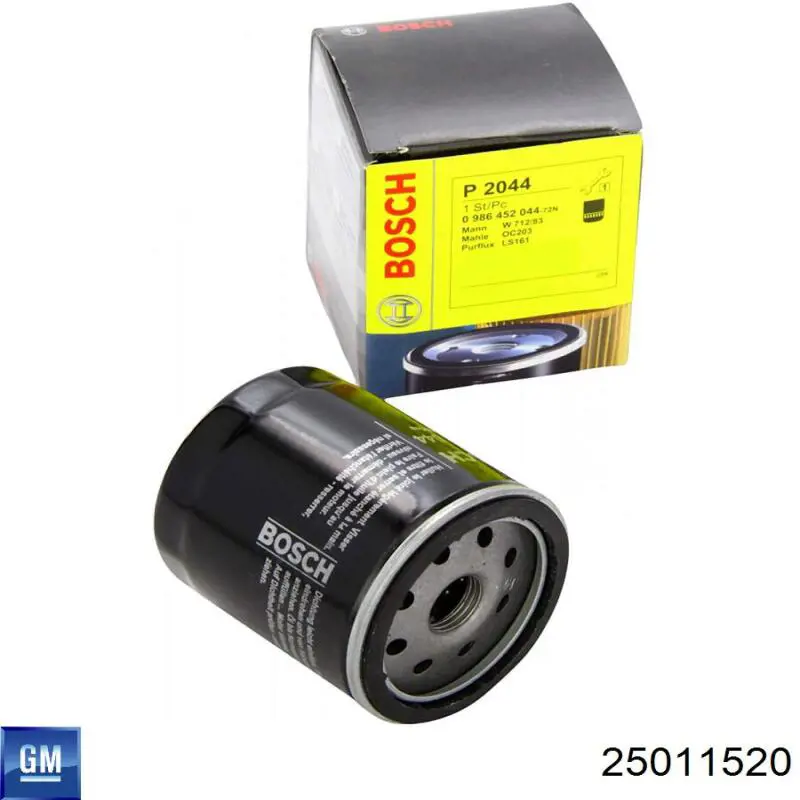 25011520 General Motors Filtro aceite