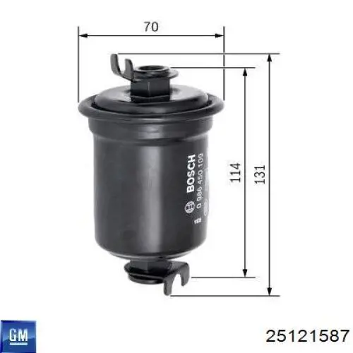 Filtro combustible General Motors 25121587 precio, desde 12,27 EUR