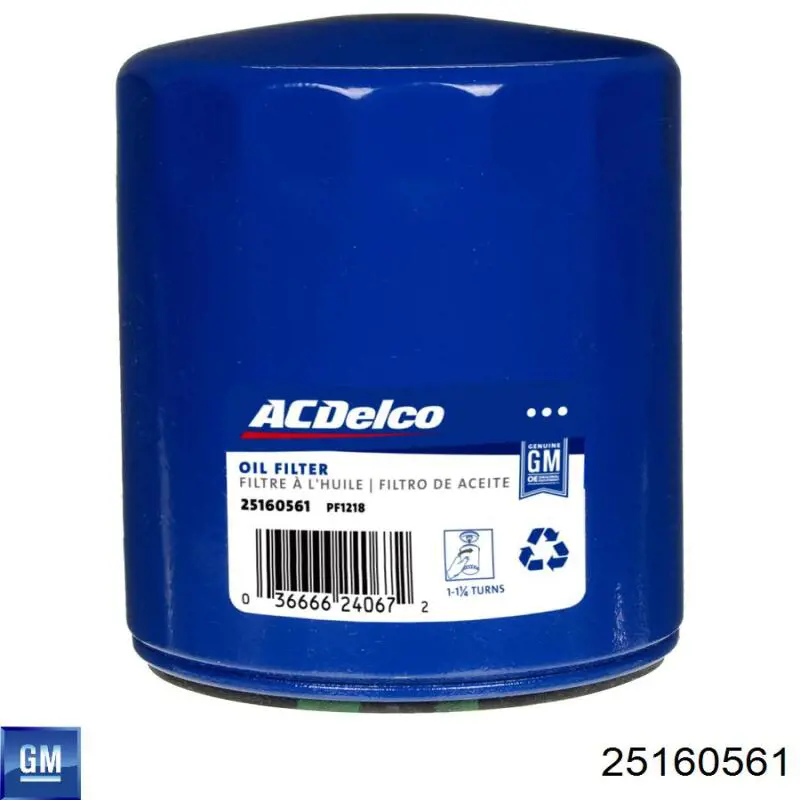 Filtro de aceite General Motors 25160561 precio, desde 11,54 EUR