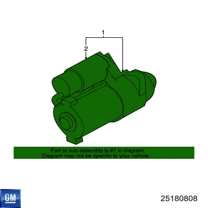 Burro de arranque  General Motors 25180808 precio, desde 72,60 EUR