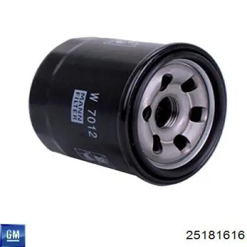 25181616 General Motors Filtro aceite