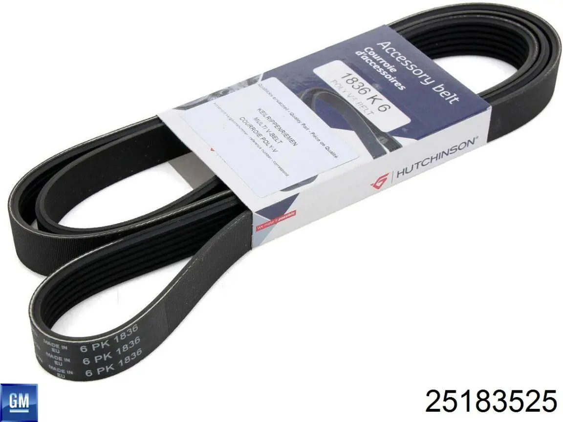 Correa de transmisión trapezoidal General Motors 25183525 precio, desde 16,82 EUR