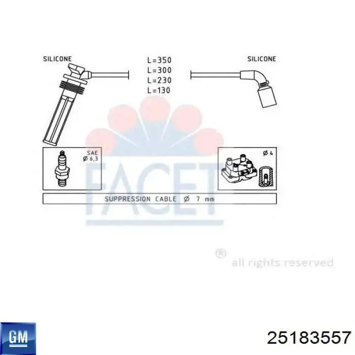 Juego de cables de bujias General Motors 25183557 precio, desde 37,68 EUR