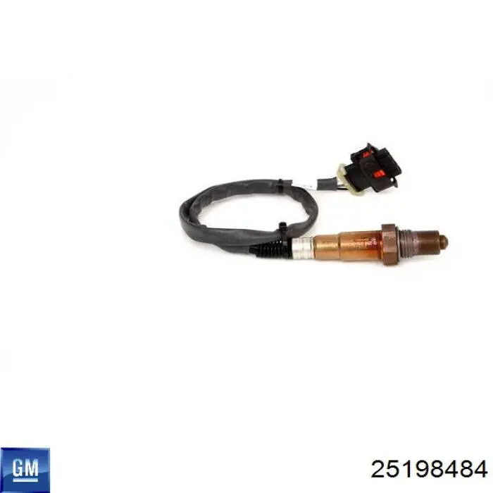 Sonda lambda, sensor de oxígeno después del catalizador derecho 25198484 General Motors