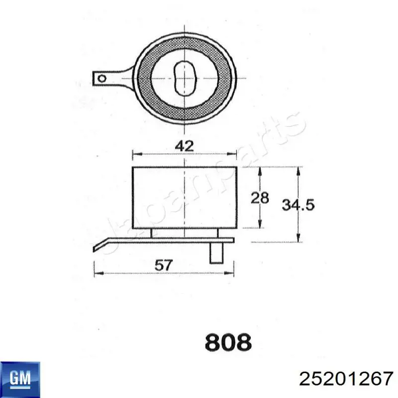 Comprar 25201267 General Motors Tensor correa distribución