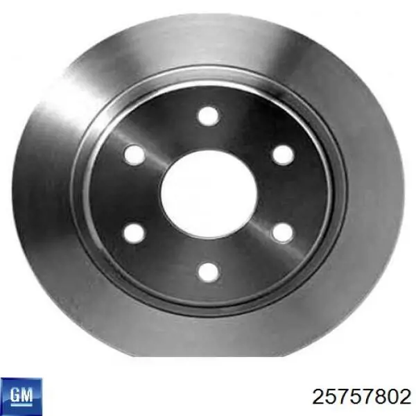 Disco de freno trasero 25757802 General Motors