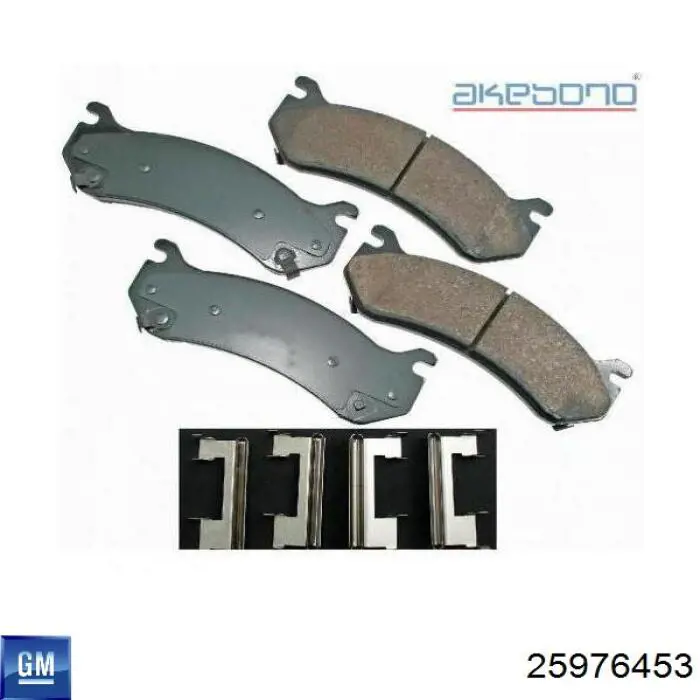 25976453 General Motors pastillas de freno traseras