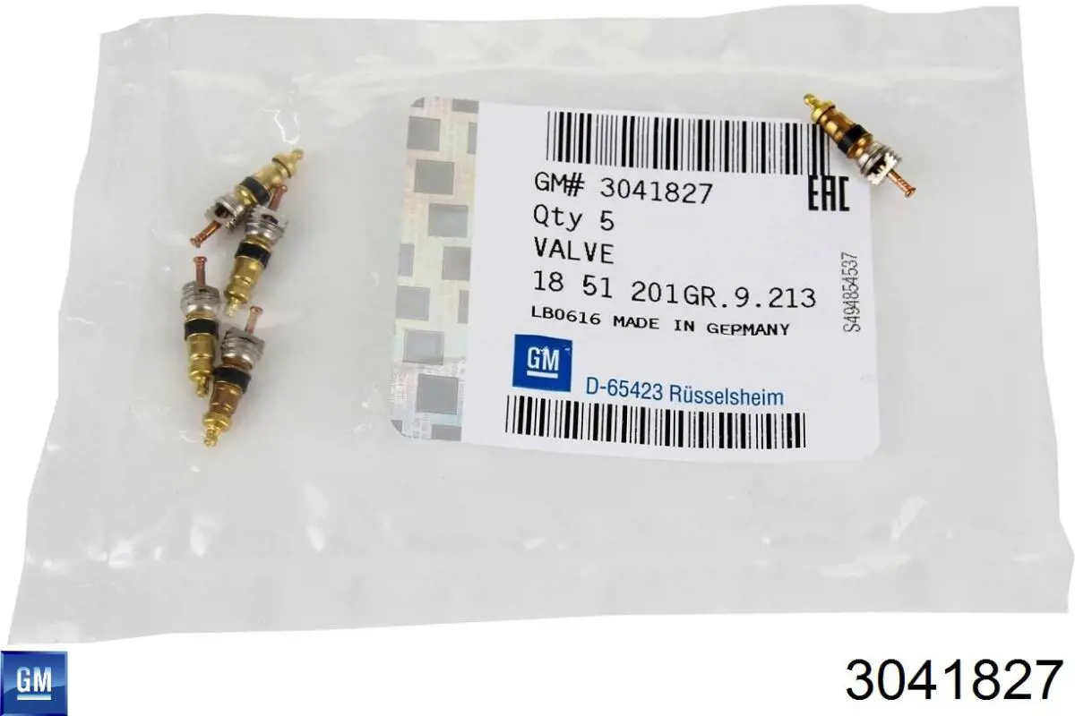 Comprar 03041827 General Motors Válvula de carga de aire acondicionado