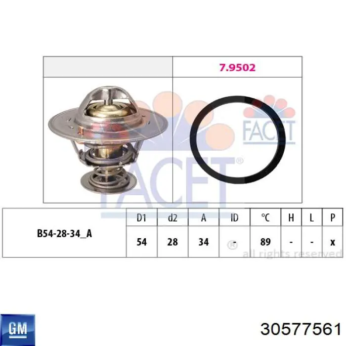 Comprar 30577561 General Motors Termostato