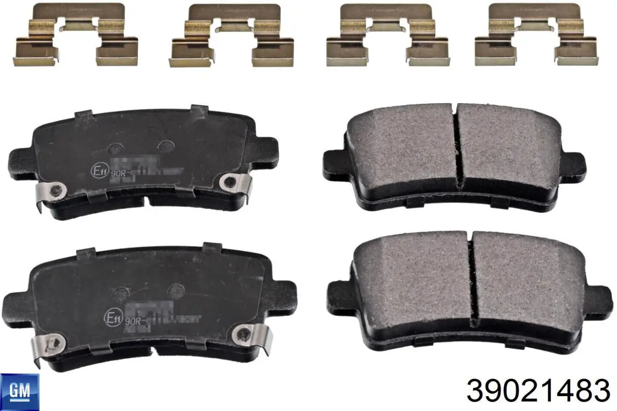 Pastillas de freno traseras 39021483 General Motors