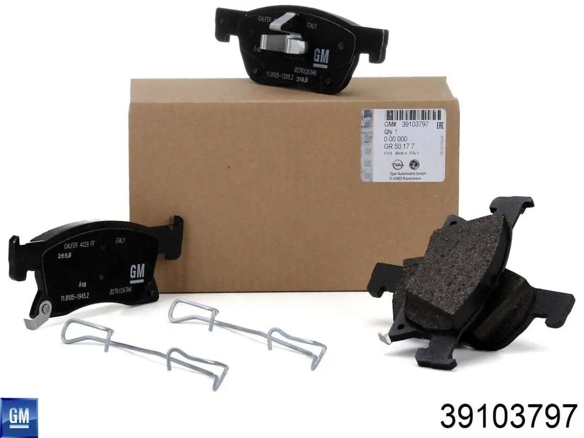 Pastillas freno delanteras General Motors 39103797 precio, desde 31,22 EUR