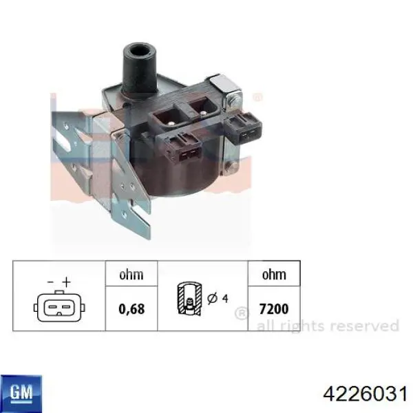 4226031 General Motors Bobina de ignición