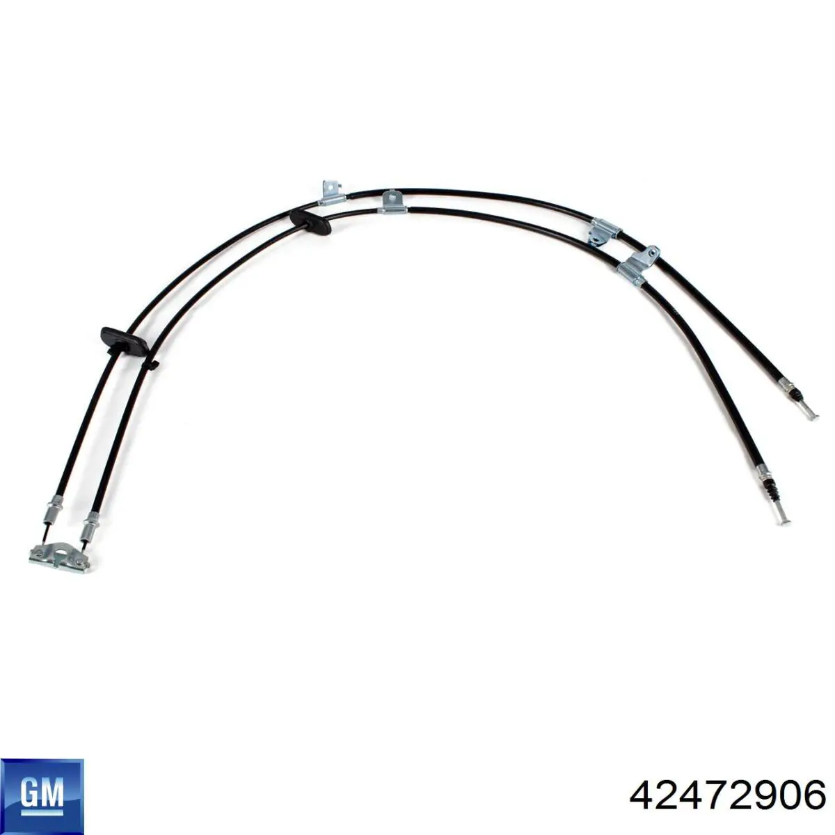 42472906 Opel cable de freno de mano trasero derecho/izquierdo