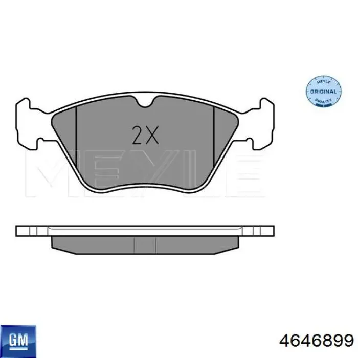 4646899 General Motors pastillas de freno delanteras