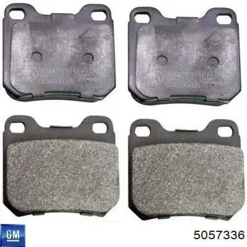 5057336 General Motors pastillas de freno traseras