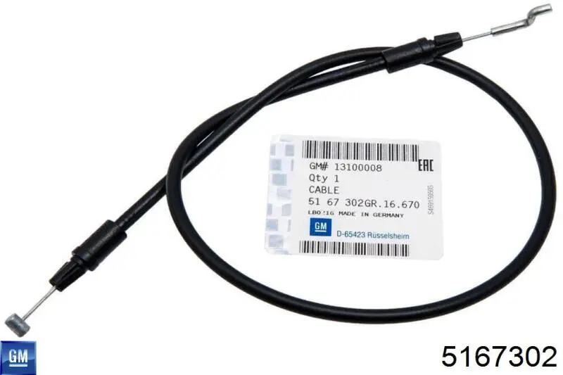 Cable de ajuste del respaldo del asiento Opel 5167302 precio, desde 14,84 EUR