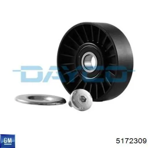 Comprar 5172309 General Motors Polea tensora, correa poli V