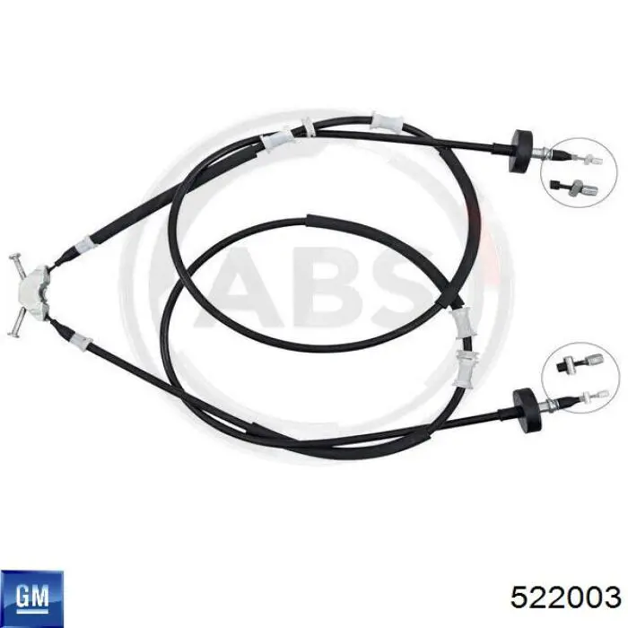Comprar 522003 General Motors Cable de freno de mano trasero derecho/izquierdo