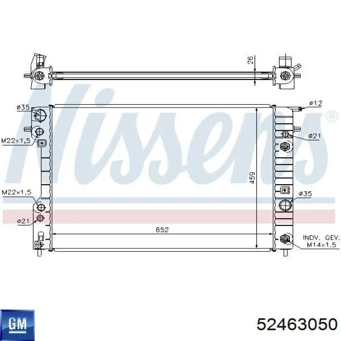 Água radiador General Motors 52463050 precio, desde 99,55 EUR