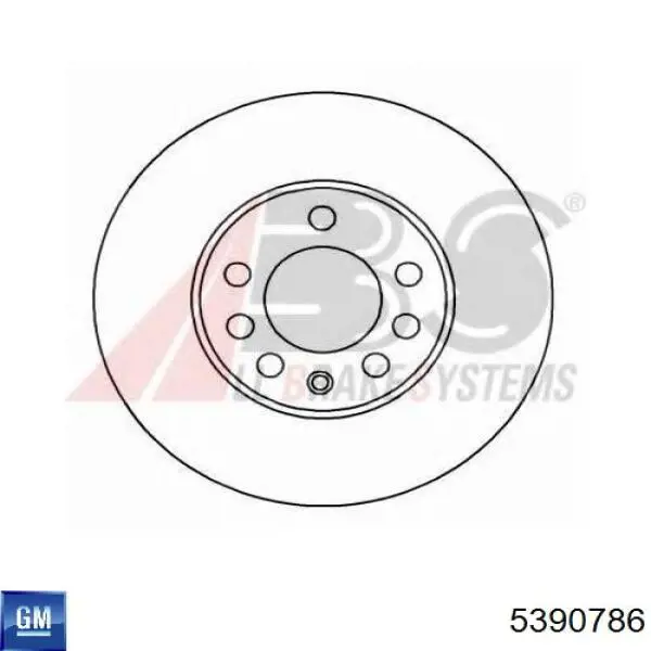 Disco de freno 5390786 General Motors