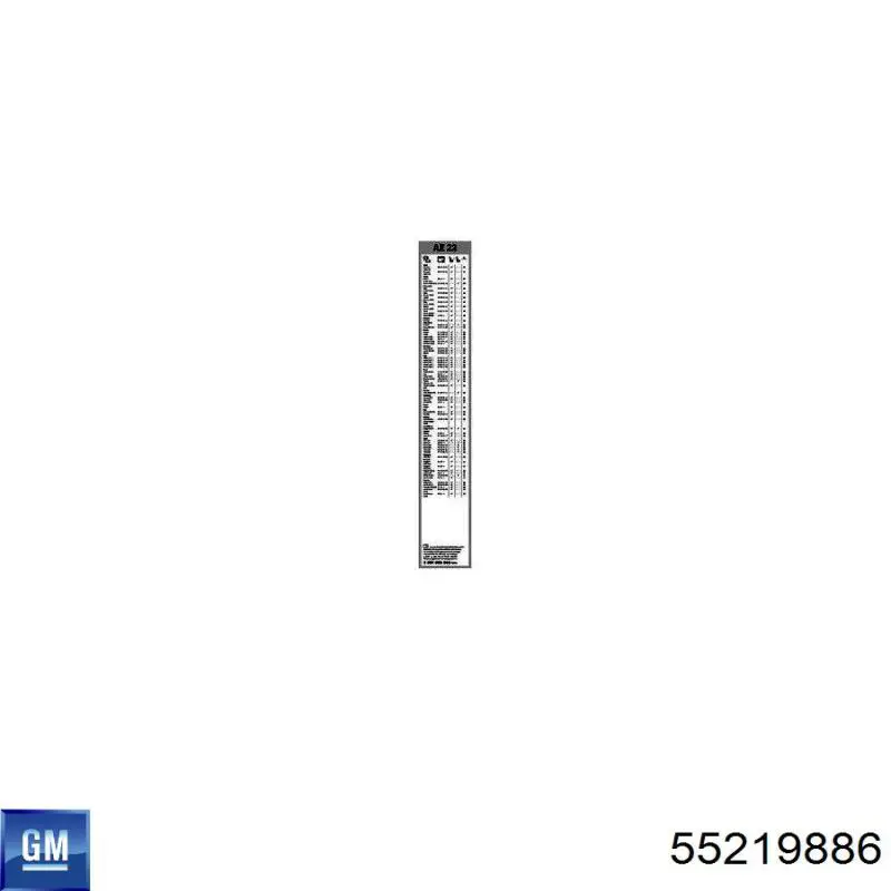 55219886 General Motors inyector