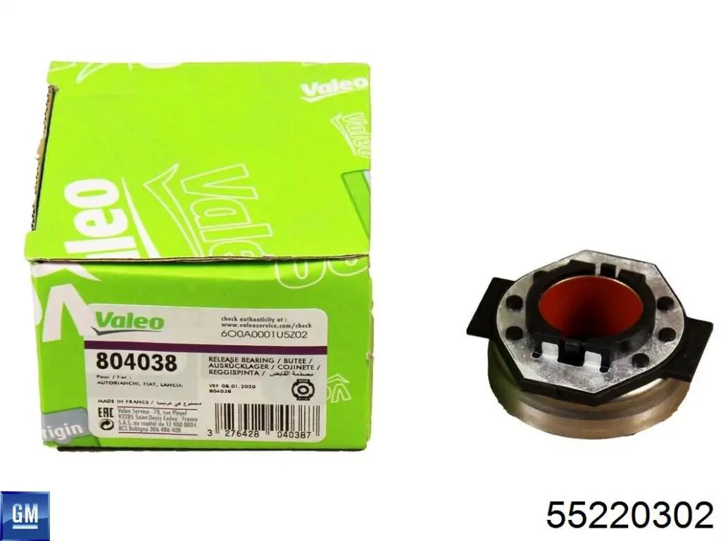 55220302 General Motors Cojinete embrague