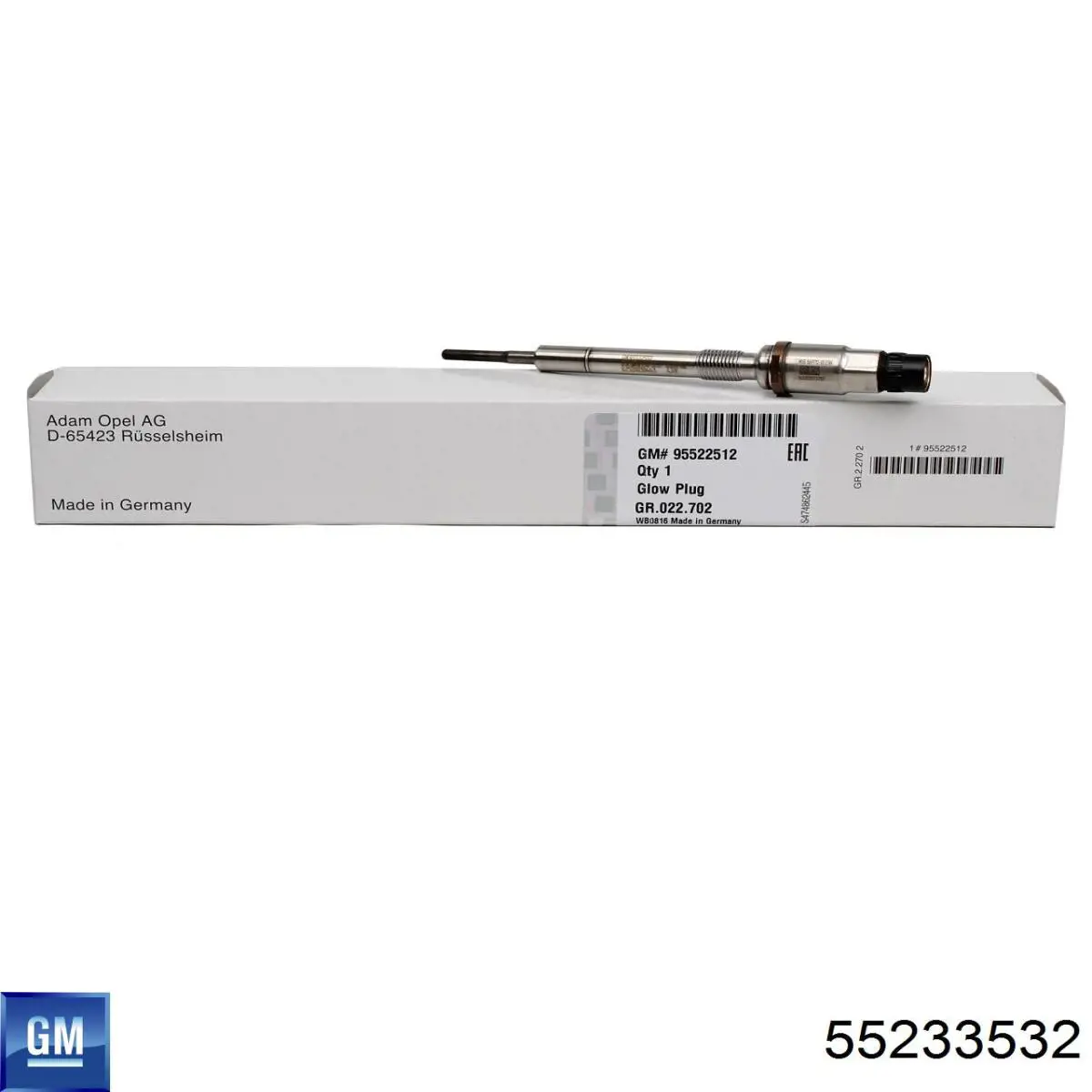 55233532 General Motors Bujías de calentamiento