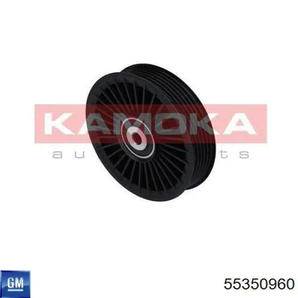 Polea inversión / guía, correa poli V 55350960 General Motors