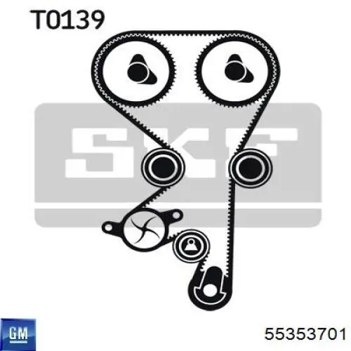 55353701 General Motors tensor correa distribución