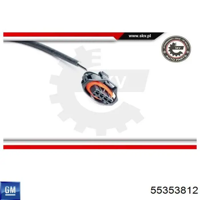 Sonda lambda de oxígeno posterior al catalizador 55353812 General Motors