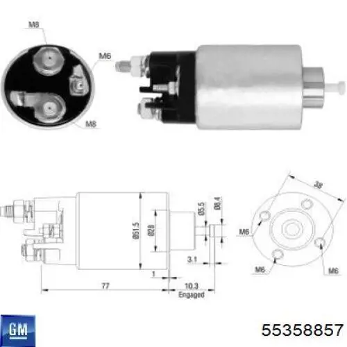 Comprar 55358857 General Motors Motores de arranque