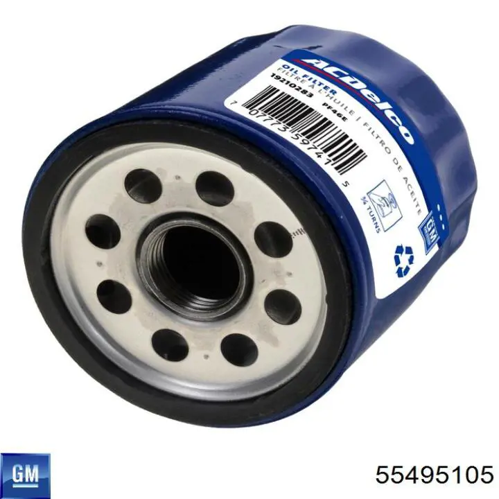 Filtro de aceite 55495105 General Motors