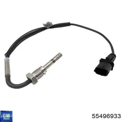 55496933 General Motors sensor de temperatura, gas de escape, después de filtro hollín/partículas