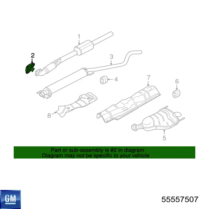 Comprar 55557507 General Motors Junta de escape
