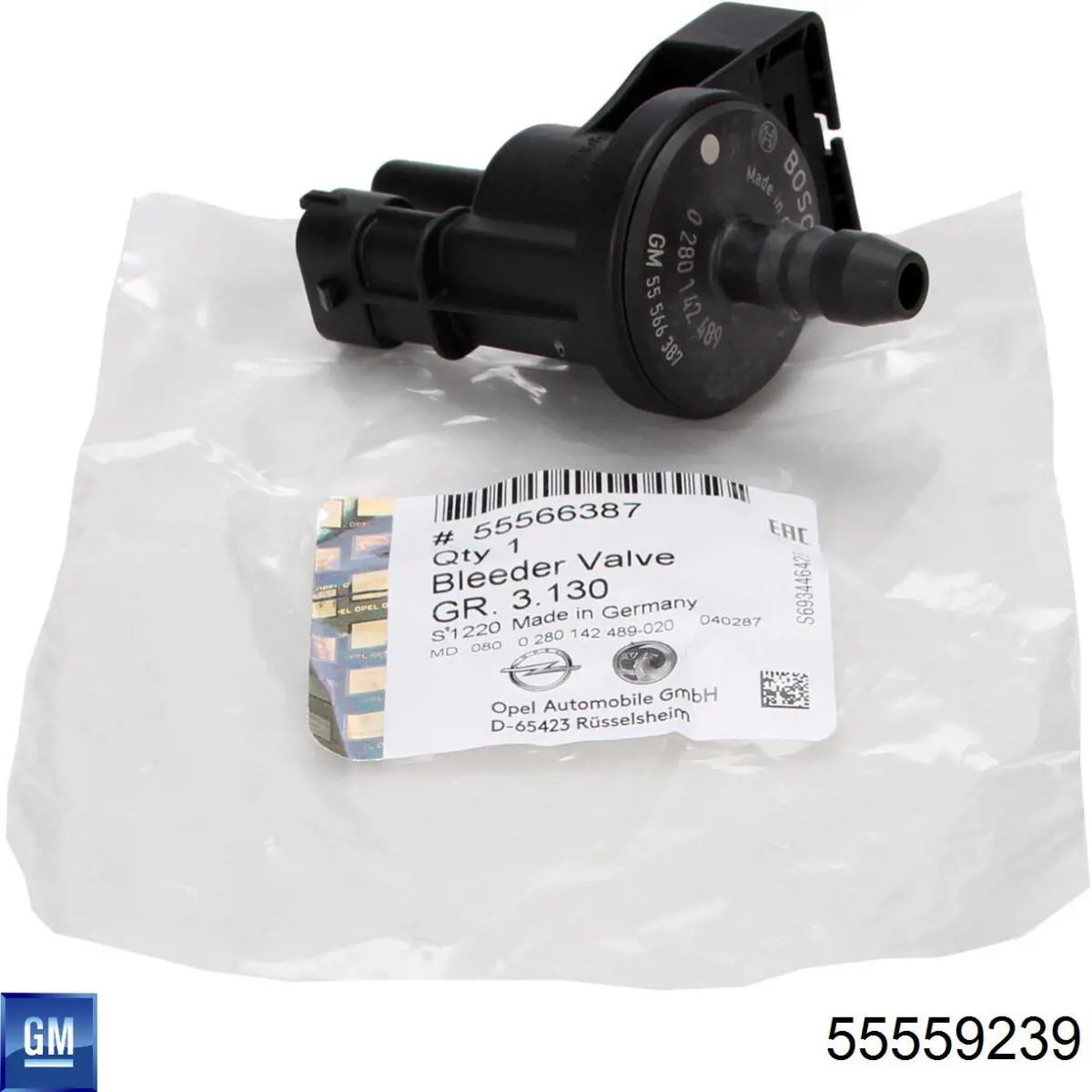 Comprar 55559239 General Motors Válvula solenoide de control de presión de sobrealimentación