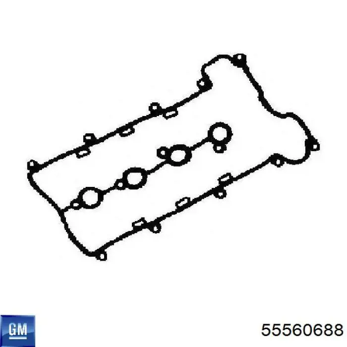 5607475 Opel junta de la tapa de válvulas del motor