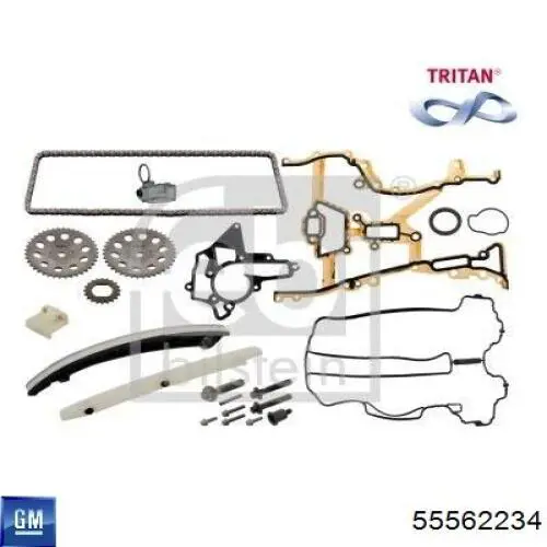 Cadena de distribución motor General Motors 90529570