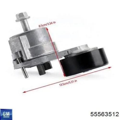 Tensor de la correa trapecial General Motors 55563512 precio, desde 50,82 EUR