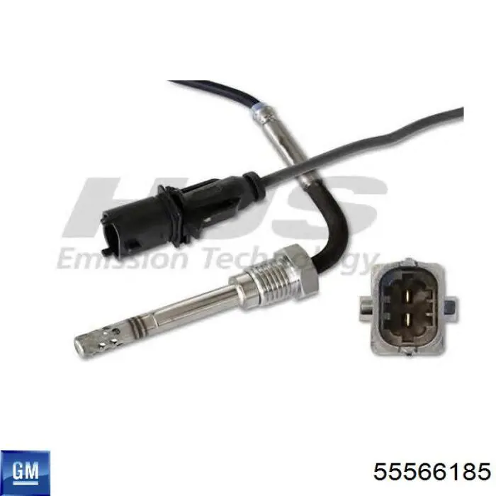 55566185 General Motors Sensor de temperatura de gases de escape en catalizador