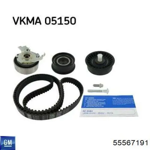 Tensor, correa dentada Opel Astra 53, 54, 58, 59