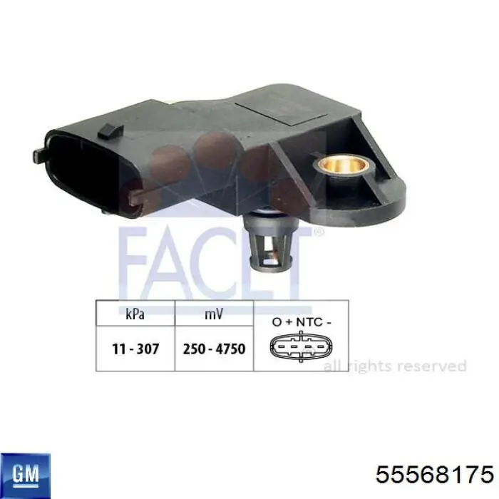 Sensor De Presion Del Colector De Admision Alfa Romeo 147 937