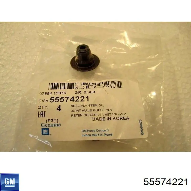 Comprar 55574221 General Motors Sello De Aceite De Valvula (Rascador De Aceite) Entrada/Salida