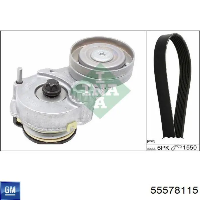 Correa de transmisión, completo General Motors 55578115 precio, desde 79,22 EUR