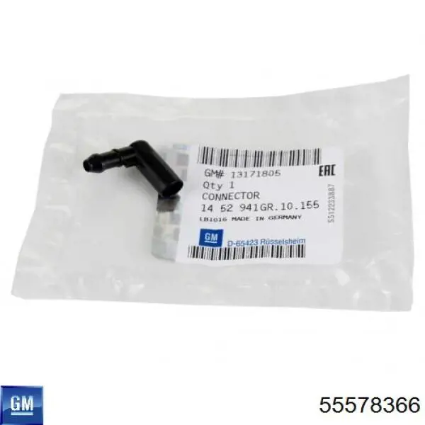 Tubería de retorno de combustible de los inyectores 55578366 General Motors