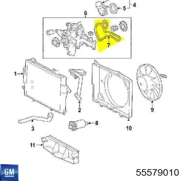 Comprar 55579010 General Motors Termostato